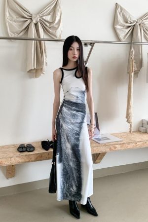 Quick Outfits, Modest Fashion Outfits Ideas Abstract Maxi Dress