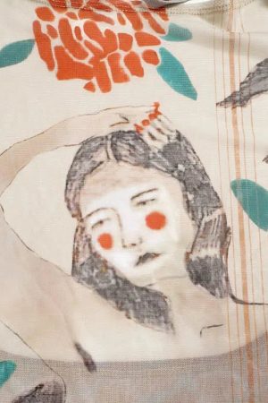 Quick Outfits, Modest Fashion Outfits Ideas Abstract Woman Backless Crop Top