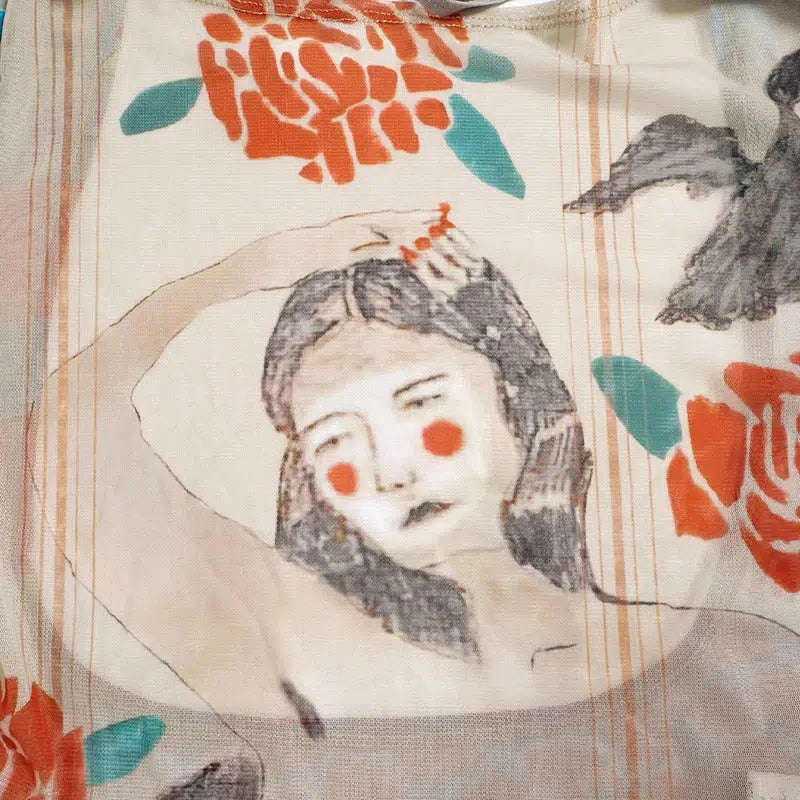 Quick Outfits, Modest Fashion Outfits Ideas Abstract Woman Backless Crop Top Quick Outfits, Modest Fashion Outfits Ideas Abstract Woman Backless Crop Top