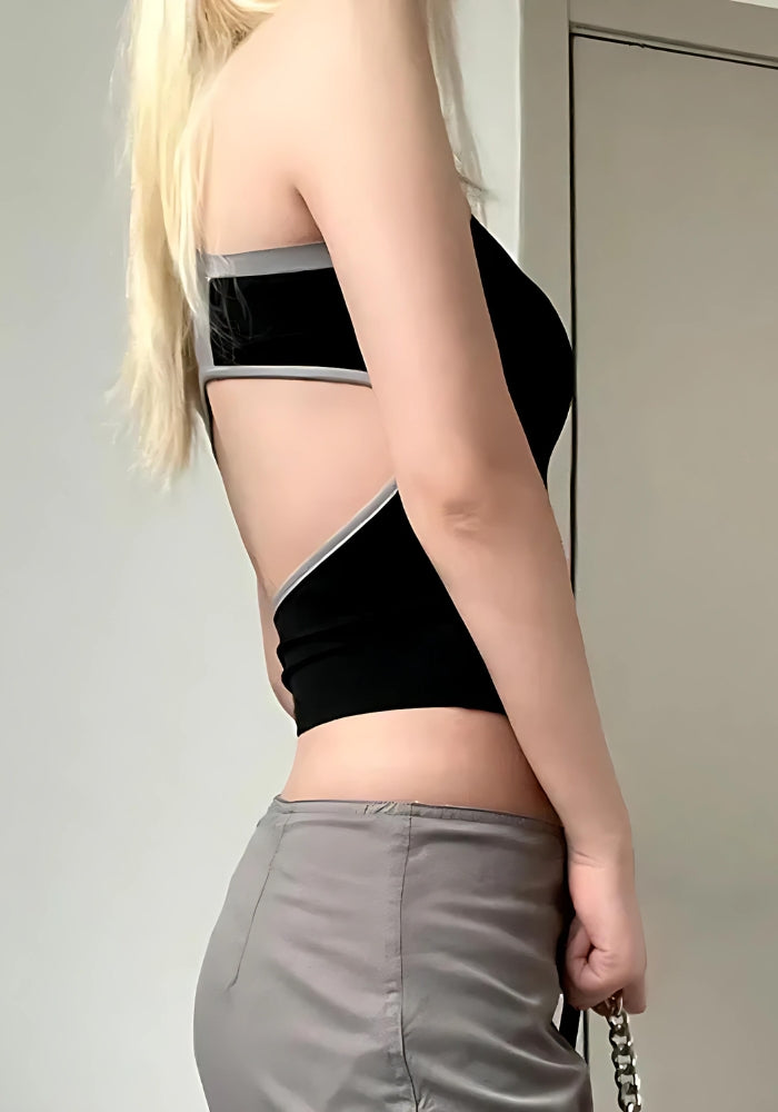 Quick Outfits, Modest Fashion Outfits Ideas Acubi Open Back Zip-Up Top Quick Outfits, Modest Fashion Outfits Ideas Acubi Open Back Zip-Up Top