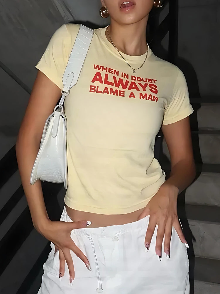 Quick Outfits, Modest Fashion Outfits Ideas Always Blame A Man Tee Quick Outfits, Modest Fashion Outfits Ideas Always Blame A Man Tee