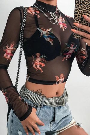 Quick Outfits, Modest Fashion Outfits Ideas Angels Sheer Top