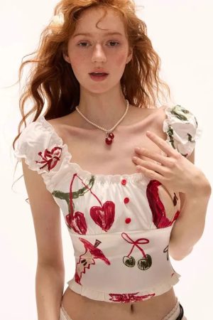 Quick Outfits, Modest Fashion Outfits Ideas Apple & Cherry Top