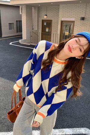 Quick Outfits, Modest Fashion Outfits Ideas Argyle Sweater