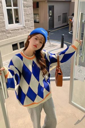 Quick Outfits, Modest Fashion Outfits Ideas Argyle Sweater