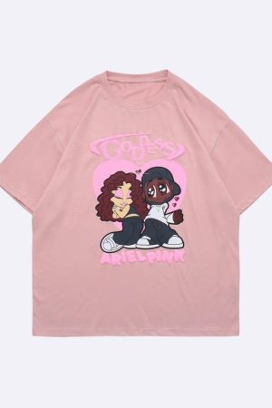 Quick Outfits, Modest Fashion Outfits Ideas Ariel Pink Cute Couple Tee