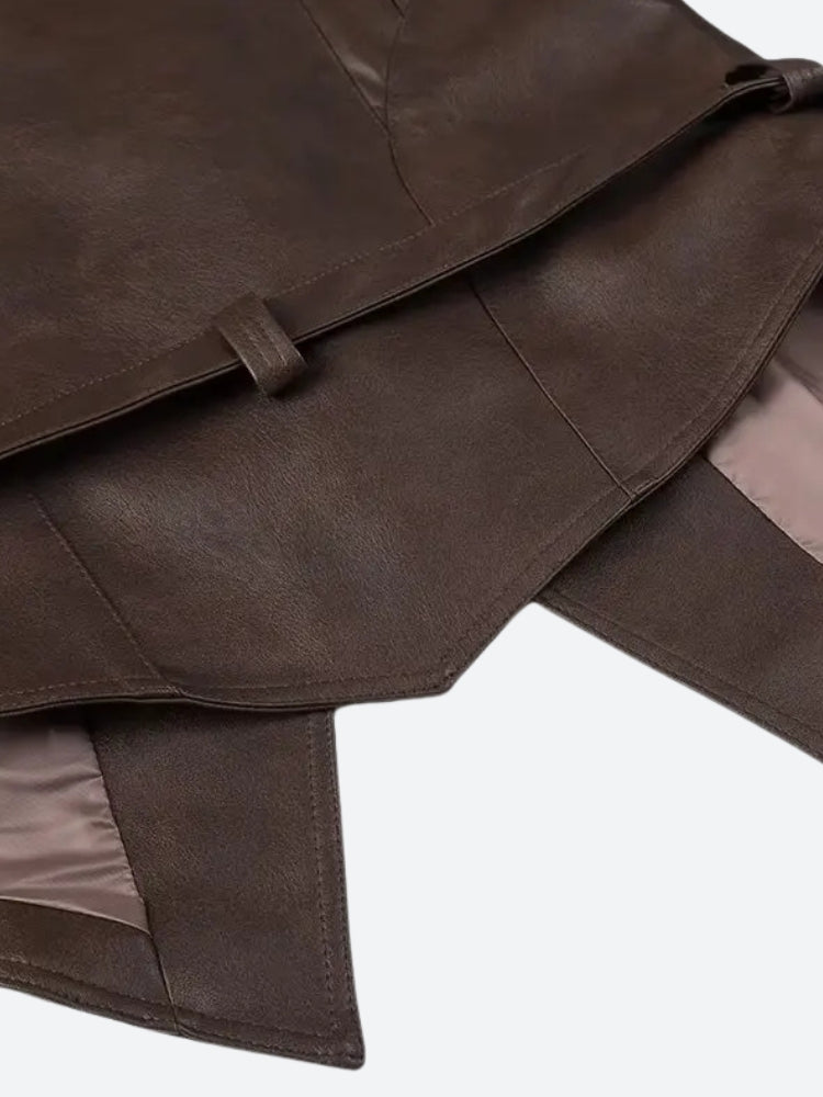 Quick Outfits, Modest Fashion Outfits Ideas Asymmetric Faux Leather Jacket Quick Outfits, Modest Fashion Outfits Ideas Asymmetric Faux Leather Jacket