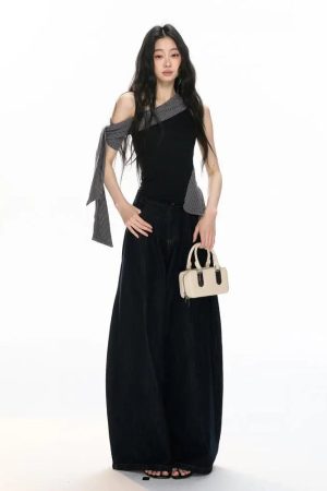 Quick Outfits, Modest Fashion Outfits Ideas Asymmetric One Shoulder Top