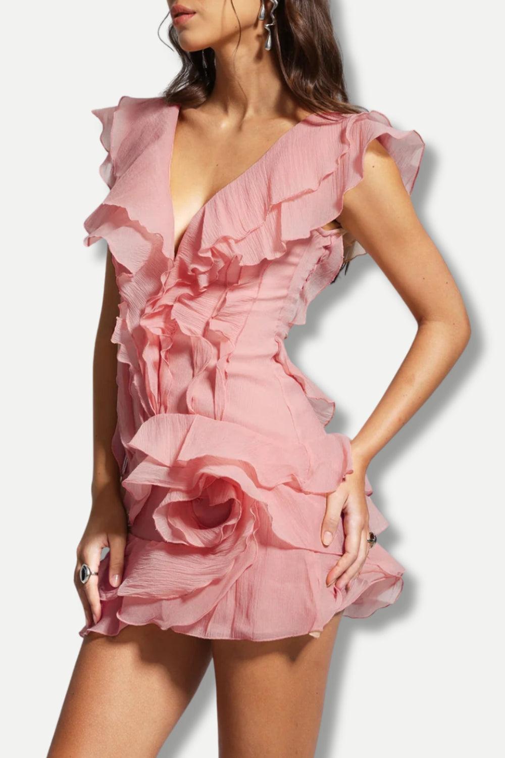 Quick Outfits, Modest Fashion Outfits Ideas Asymmetric Ruffled Mini Dress Quick Outfits, Modest Fashion Outfits Ideas Asymmetric Ruffled Mini Dress