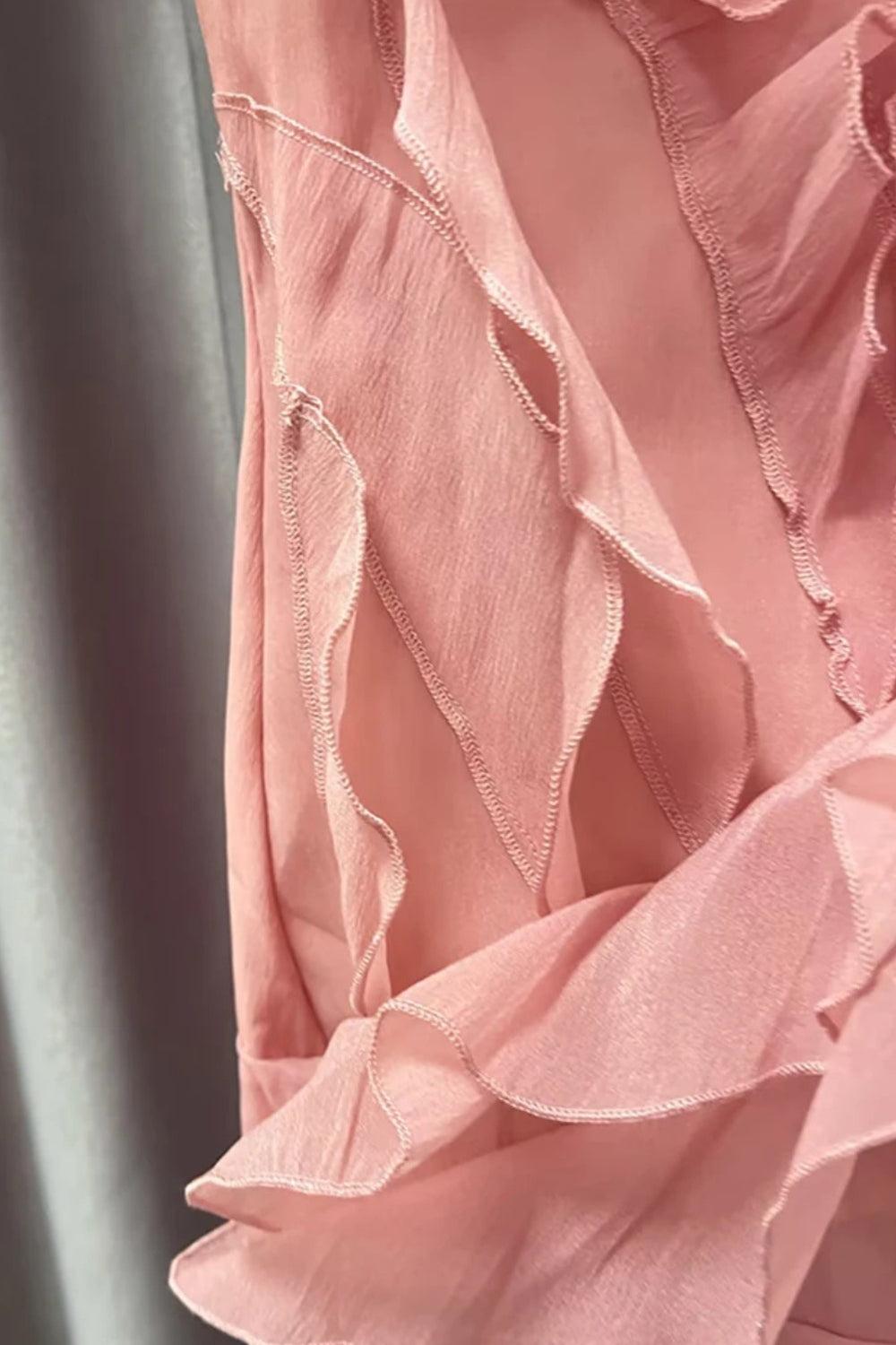 Quick Outfits, Modest Fashion Outfits Ideas Asymmetric Ruffled Mini Dress Quick Outfits, Modest Fashion Outfits Ideas Asymmetric Ruffled Mini Dress