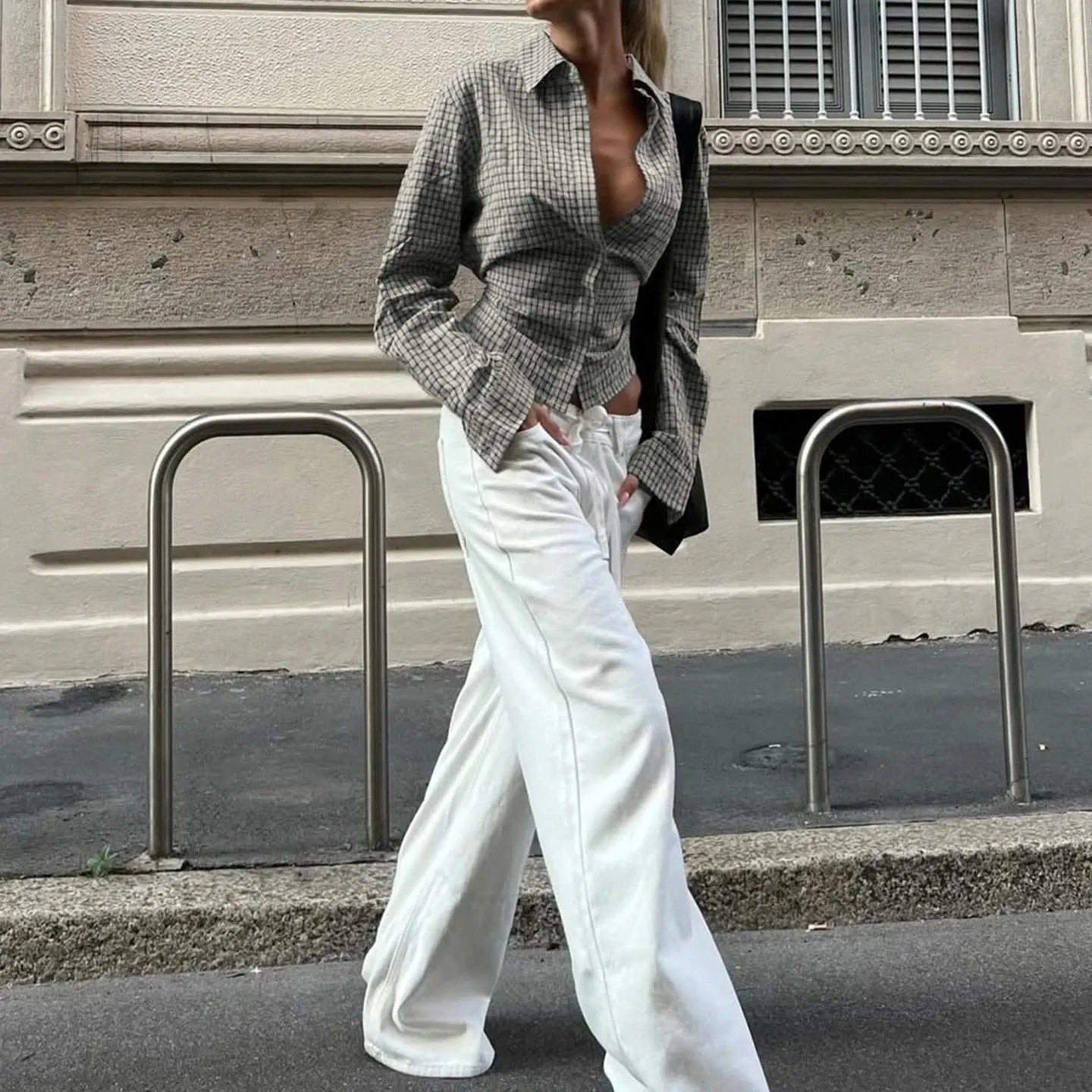 Quick Outfits, Modest Fashion Outfits Ideas Back Tie Plaid Shirt Quick Outfits, Modest Fashion Outfits Ideas Back Tie Plaid Shirt