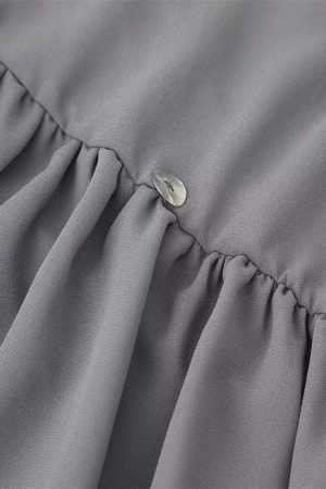 Quick Outfits, Modest Fashion Outfits Ideas Backless Button Mini Dress