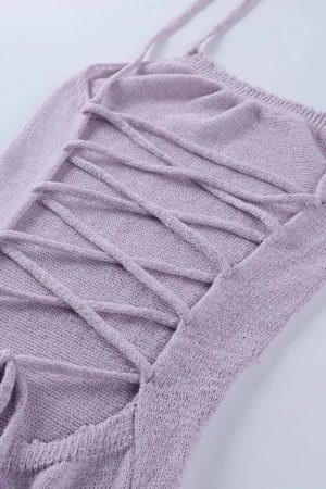 Quick Outfits, Modest Fashion Outfits Ideas Backless Knitted Midi Dress