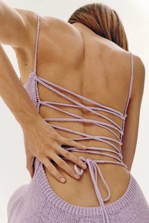 Quick Outfits, Modest Fashion Outfits Ideas Backless Knitted Midi Dress