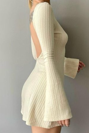 Quick Outfits, Modest Fashion Outfits Ideas Backless Mini Dress