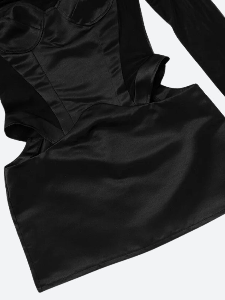 Quick Outfits, Modest Fashion Outfits Ideas Baddie Cut Out Sheer Mini Dress Quick Outfits, Modest Fashion Outfits Ideas Baddie Cut Out Sheer Mini Dress