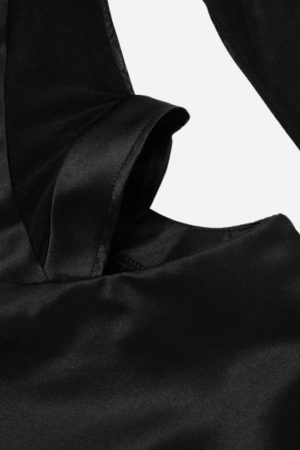 Quick Outfits, Modest Fashion Outfits Ideas Baddie Cut Out Sheer Mini Dress