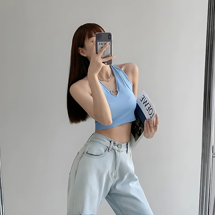 Quick Outfits, Modest Fashion Outfits Ideas Baddie Heart Ring Halter Top Quick Outfits, Modest Fashion Outfits Ideas Baddie Heart Ring Halter Top