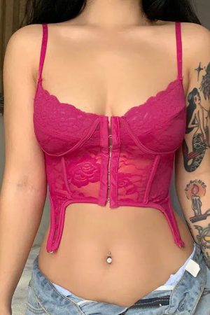 Quick Outfits, Modest Fashion Outfits Ideas Baddie Lace Crop Corset Top