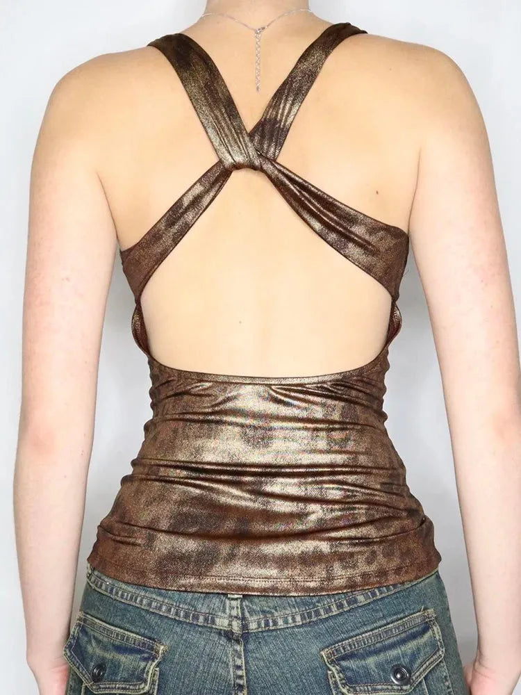 Quick Outfits, Modest Fashion Outfits Ideas Baddie Leopard Backless Top Quick Outfits, Modest Fashion Outfits Ideas Baddie Leopard Backless Top