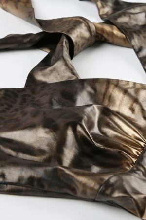 Quick Outfits, Modest Fashion Outfits Ideas Baddie Leopard Backless Top