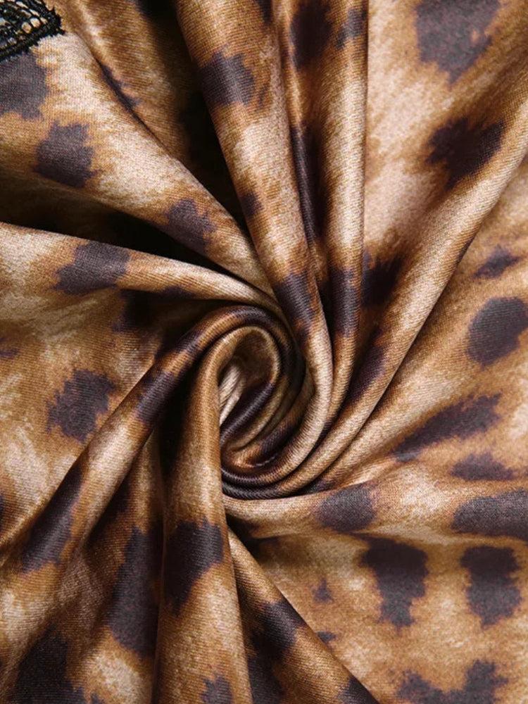 Quick Outfits, Modest Fashion Outfits Ideas Baddie Leopard Lace Mini Dress Quick Outfits, Modest Fashion Outfits Ideas Baddie Leopard Lace Mini Dress