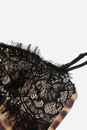 Quick Outfits, Modest Fashion Outfits Ideas Baddie Leopard Lace Mini Dress