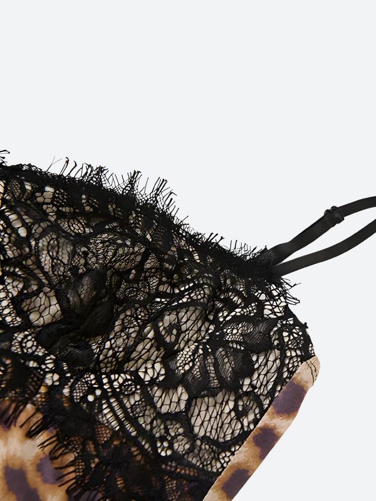 Quick Outfits, Modest Fashion Outfits Ideas Baddie Leopard Lace Mini Dress Quick Outfits, Modest Fashion Outfits Ideas Baddie Leopard Lace Mini Dress