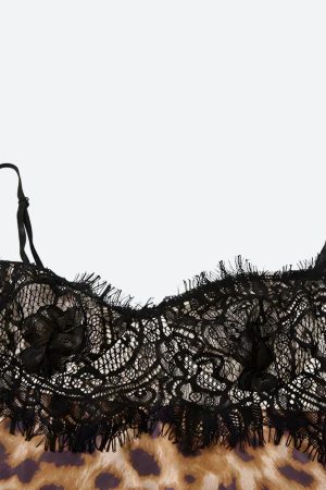 Quick Outfits, Modest Fashion Outfits Ideas Baddie Leopard Lace Mini Dress