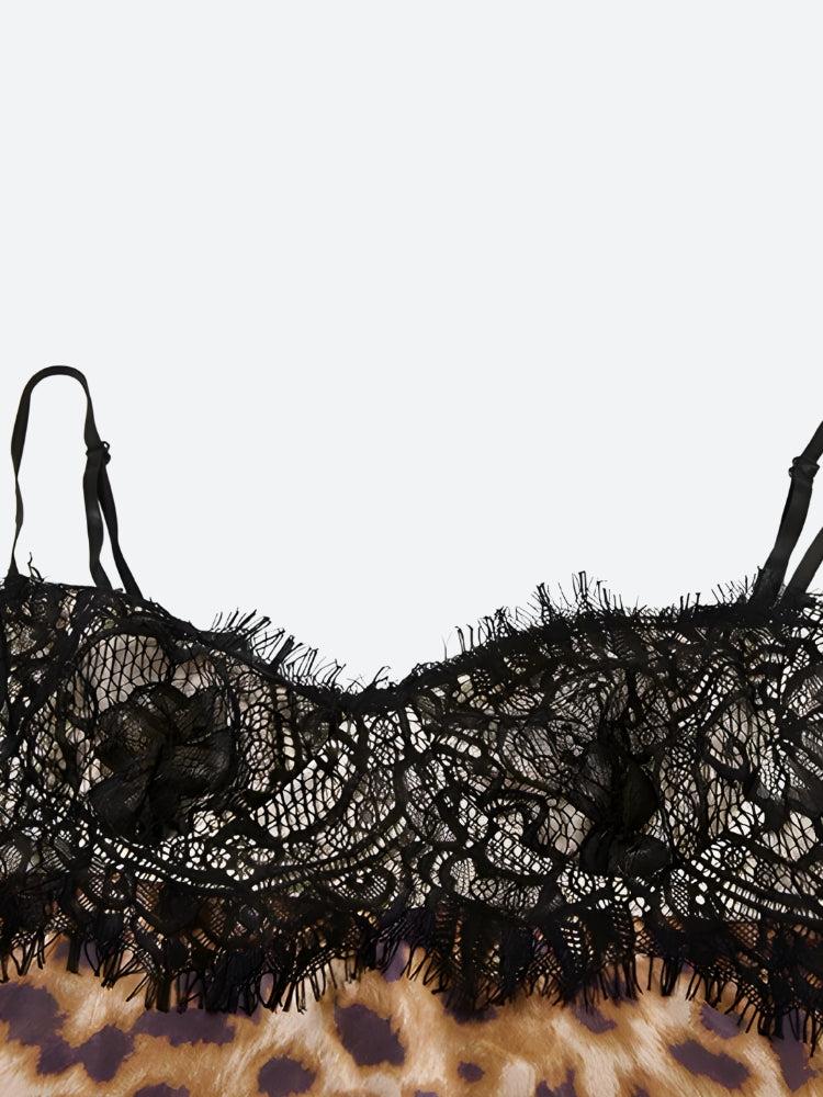 Quick Outfits, Modest Fashion Outfits Ideas Baddie Leopard Lace Mini Dress Quick Outfits, Modest Fashion Outfits Ideas Baddie Leopard Lace Mini Dress