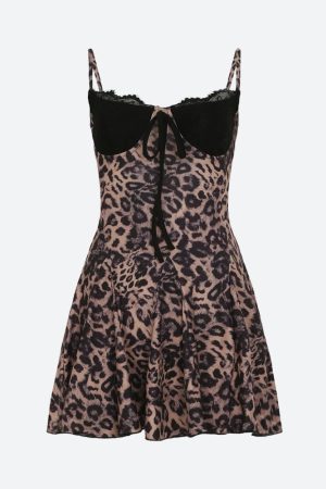 Quick Outfits, Modest Fashion Outfits Ideas Baddie Leopard Mini Dress