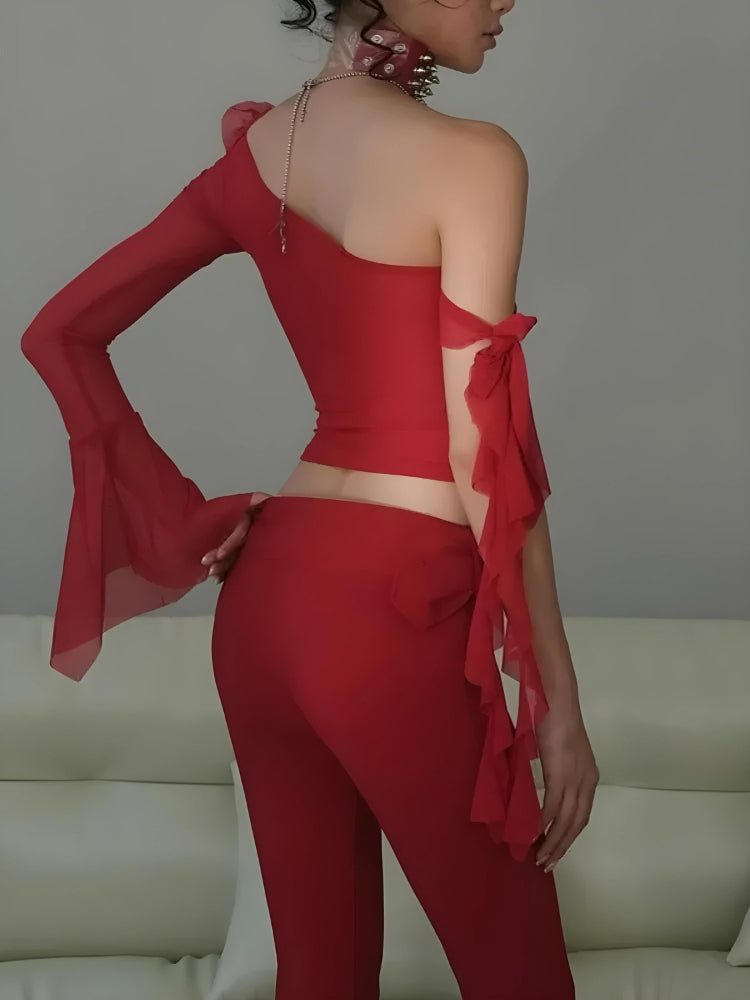 Quick Outfits, Modest Fashion Outfits Ideas Baddie Rose One Shoulder Mesh Top Quick Outfits, Modest Fashion Outfits Ideas Baddie Rose One Shoulder Mesh Top