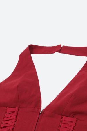 Quick Outfits, Modest Fashion Outfits Ideas Baddie Zip Up Halter Top