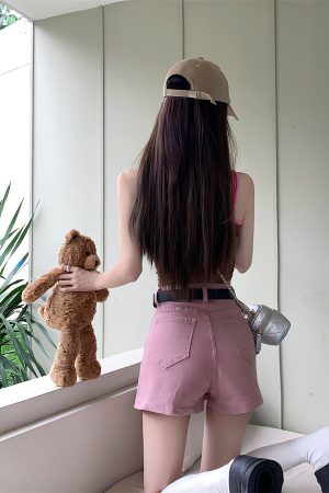 Quick Outfits, Modest Fashion Outfits Ideas Barbie Side Slit Denim Mini Skort