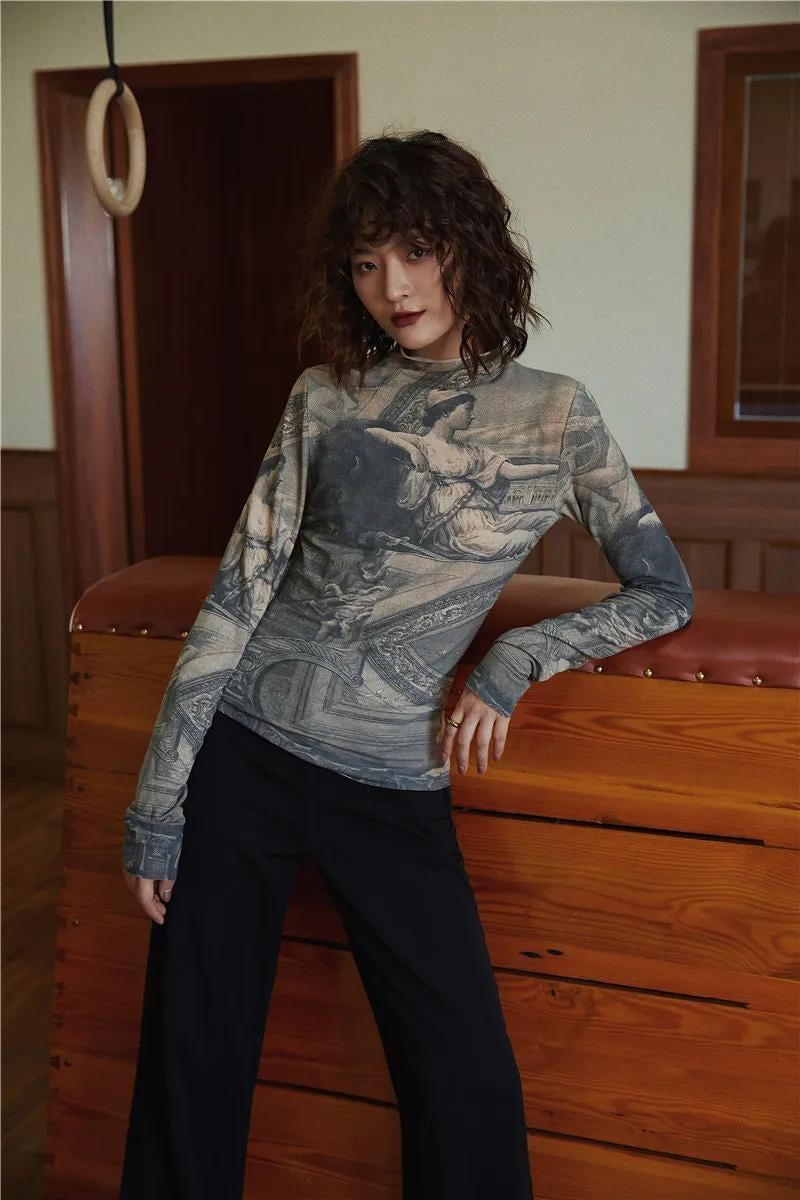 Quick Outfits, Modest Fashion Outfits Ideas Baroque High Neck Fitted Top Quick Outfits, Modest Fashion Outfits Ideas Baroque High Neck Fitted Top