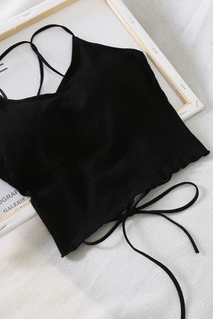 Quick Outfits, Modest Fashion Outfits Ideas Basic Corduroy Backless Crop Top