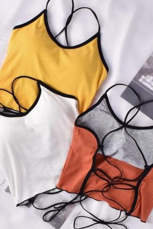 Quick Outfits, Modest Fashion Outfits Ideas Basic Corduroy Backless Crop Top