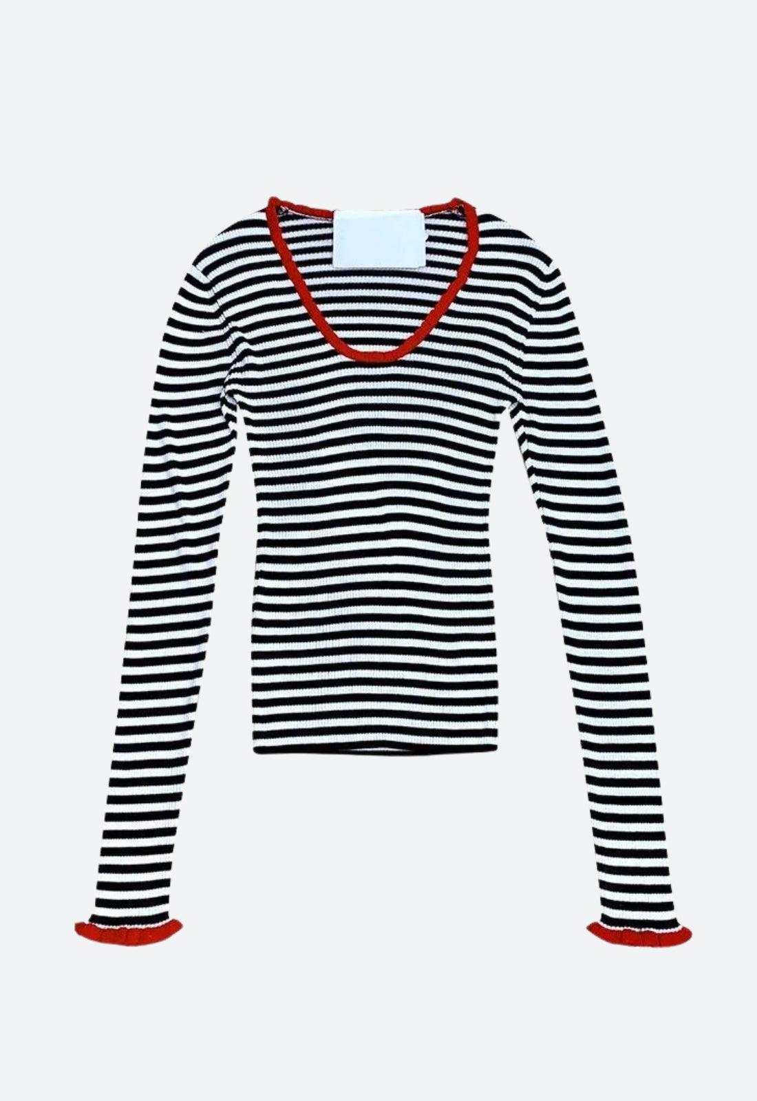 Quick Outfits, Modest Fashion Outfits Ideas Basic Striped Scoop Neckline Top Quick Outfits, Modest Fashion Outfits Ideas Basic Striped Scoop Neckline Top