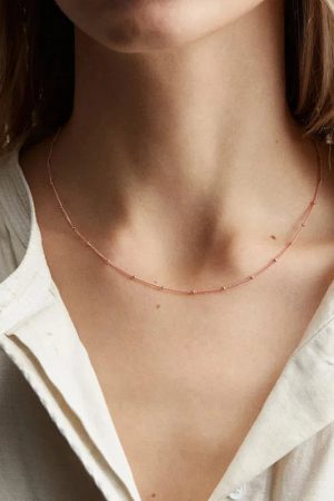 Quick Outfits, Modest Fashion Outfits Ideas Bead Chain Necklace