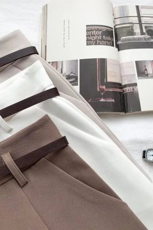 Quick Outfits, Modest Fashion Outfits Ideas Belted High Waisted Shorts