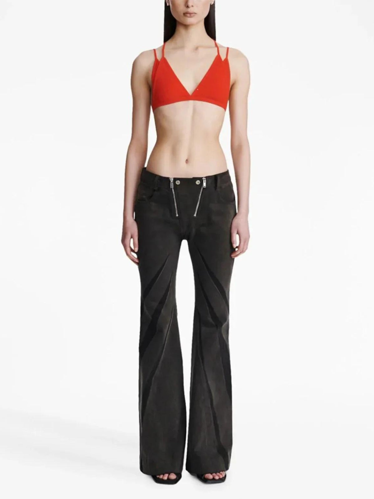 Quick Outfits, Modest Fashion Outfits Ideas Black Denim Tube Top & Patch Jeans Two Piece Set Quick Outfits, Modest Fashion Outfits Ideas Black Denim Tube Top & Patch Jeans Two Piece Set