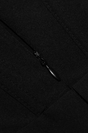 Quick Outfits, Modest Fashion Outfits Ideas Black Plunge Corset Midi Dress