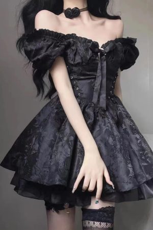 Quick Outfits, Modest Fashion Outfits Ideas Black Princess Mini Dress