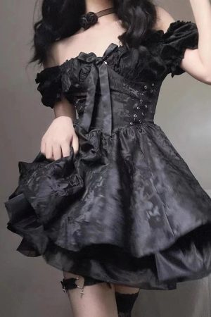 Quick Outfits, Modest Fashion Outfits Ideas Black Princess Mini Dress