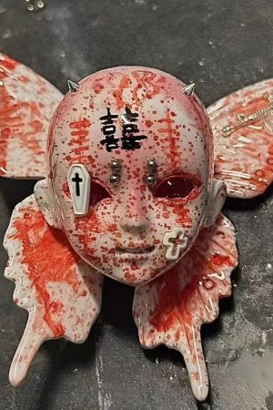 Quick Outfits, Modest Fashion Outfits Ideas Bloody Gothic Skull Necklace