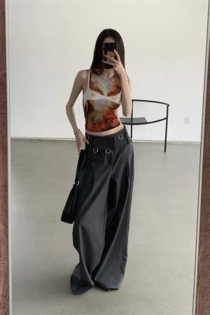 Quick Outfits, Modest Fashion Outfits Ideas Body Printed Tank Top