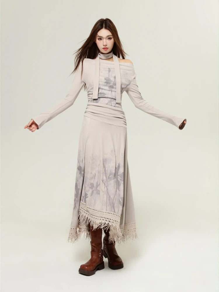 Quick Outfits, Modest Fashion Outfits Ideas Bohemian One Shoulder Maxi Dress Quick Outfits, Modest Fashion Outfits Ideas Bohemian One Shoulder Maxi Dress