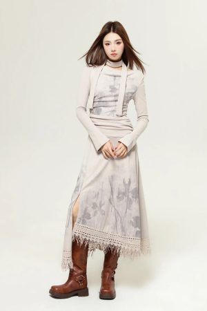 Quick Outfits, Modest Fashion Outfits Ideas Bohemian One Shoulder Maxi Dress