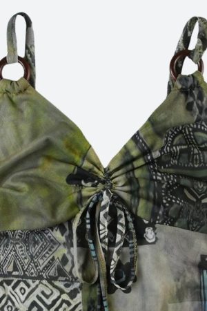 Quick Outfits, Modest Fashion Outfits Ideas Bohemian Tie-Up Top