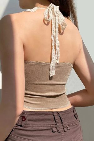 Quick Outfits, Modest Fashion Outfits Ideas Boho Lace Up Top